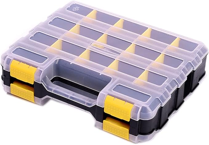 Hardware Organizer Box 34 Compartments Small Parts Organizer by AIDY-PRO