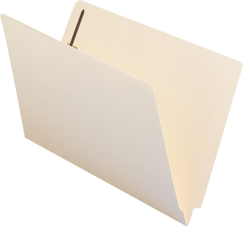 Smead End Tab Fastener File Folder, Shelf-Master Reinforced Straight-Cut, Legal Size, Manila, 50 per Box, 37115