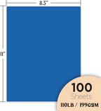 Veritas Blue Colored Cardstock, 8.5" x 11" Colored Copy paper, 110LB/199GSM - Image 2