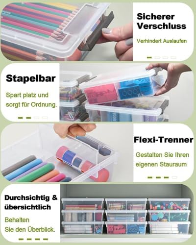 extra large pencil box with removable divider, thickened, side view