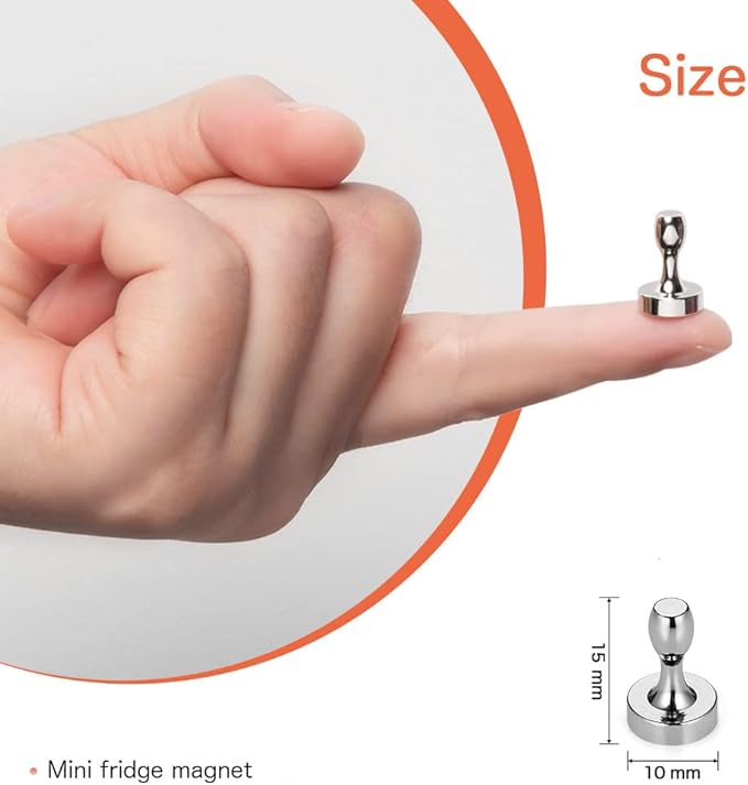 BTLIN Fridge Magnets Strong Small, Mini Magnetic Push Pins - Image 2