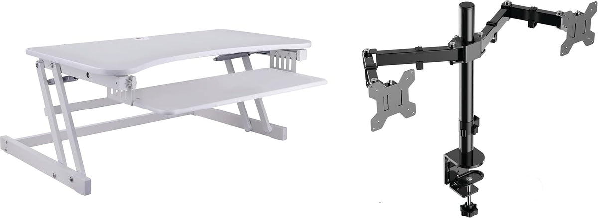 Rocelco 37.5" Height Adjustable Standing Desk Converter