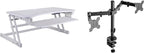 Rocelco 37.5" Height Adjustable Standing Desk Converter by Rocelco