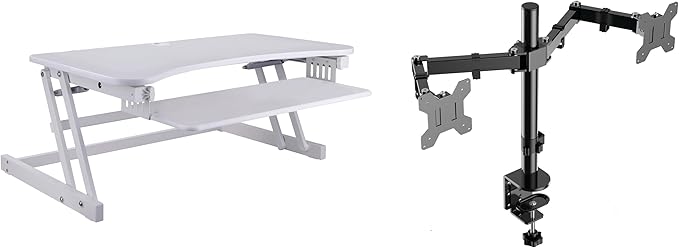 Rocelco 37.5" Height Adjustable Standing Desk Converter by Rocelco