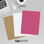 LUXPaper 8.5" x 11" Paper | Letter Size | Magenta Pink | 80lb. Text | 250 Qty - Image 9