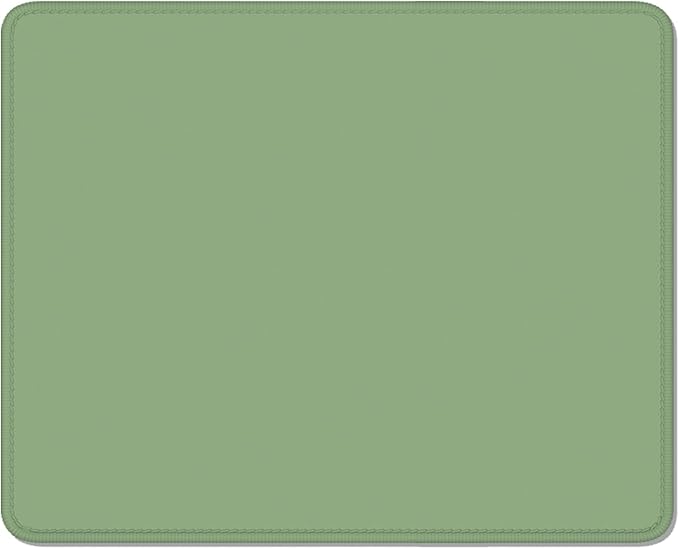 Auhoahsil Green Mouse Pad, 12 x 10 Inch Square Mousepad, 3mm Thick Rubber Mouse by Auhoahsil