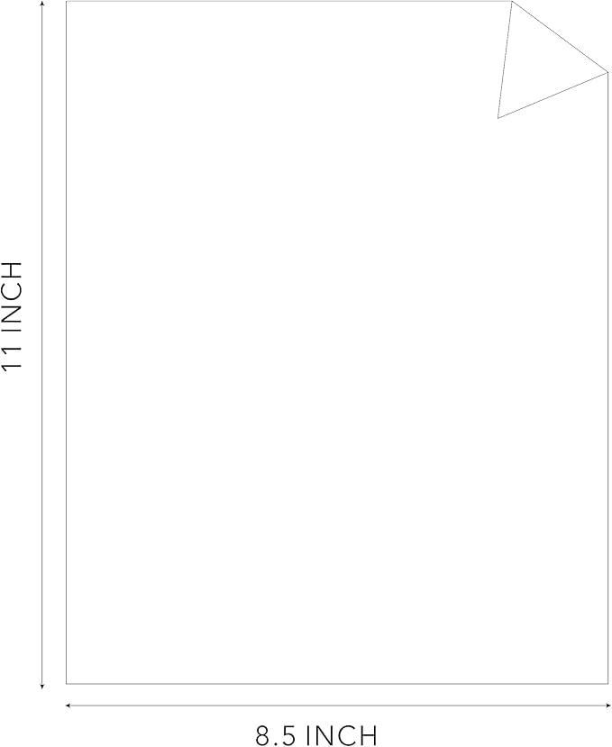 White Cardstock Thick Paper 50 Sheets, 8.5" x 11" Heavyweight 92lb Cover Card - Image 5
