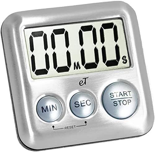 Elegant Digital Kitchen Timer Stainless Steel - Image 2