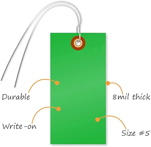 SmartSign 4.75 x 2.375 inch Blank Tyvek Shipping Tags - Image 3
