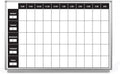 Work Week Dry-Erase Scheduling Whiteboard 36" x 24"