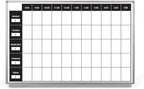Work Week Dry-Erase Scheduling Whiteboard 36" x 24"