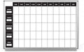 Work Week Dry-Erase Scheduling Whiteboard 60" x 40" by CreativeSafetySupply