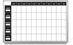 Work Week Dry-Erase Scheduling Whiteboard 36" x 24" by CreativeSafetySupply