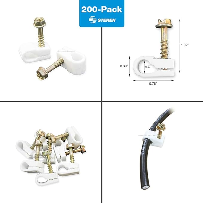 STEREN Coaxial Cable Clips - Image 3