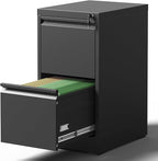 Yukimo 2 Drawer File Cabinet by YUKIMO