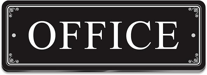 ASAVI “OFFICE” Acrylic Door Sign – Waterproof & Fade-Resistant Office Label by Unknown