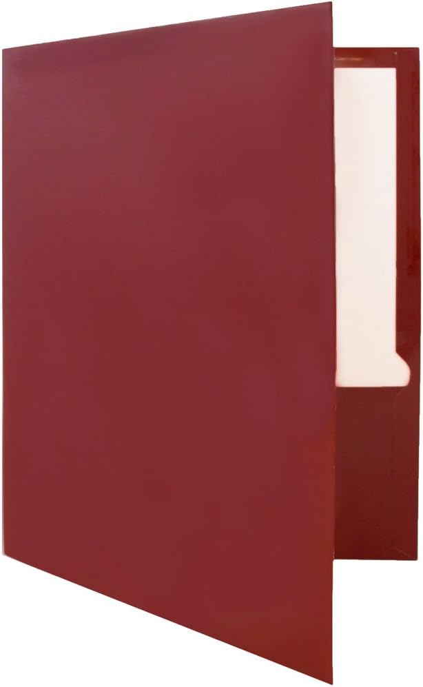 JAM PAPER Laminated Two Pocket Glossy School Folders - Image 3