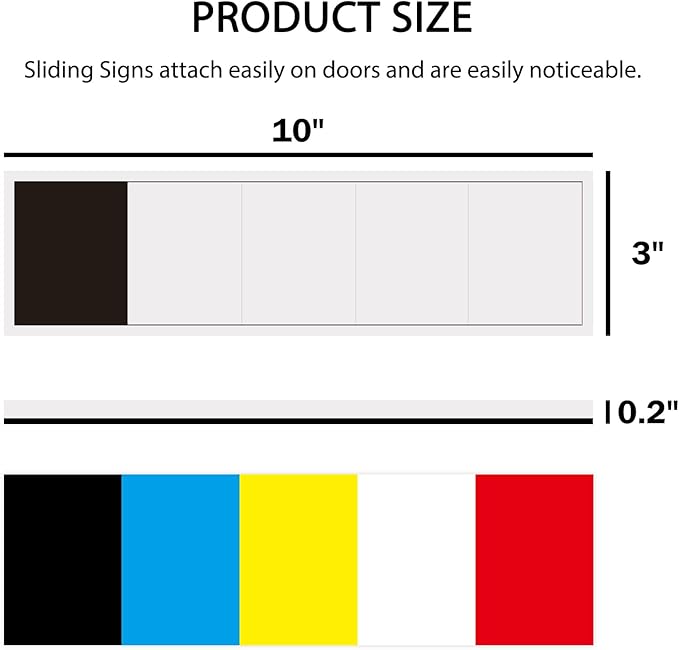 Blank Office Door Sign, Exam Room Medical Door Indicator - Image 3