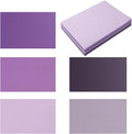 50 Sheets Colored Cardstock Paper 5 Colors Blank Flash Cards, 250 GSM Heavy by Topeen