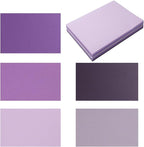 50 Sheets Colored Cardstock Paper 5 Colors Blank Flash Cards, 250 GSM Heavy by Topeen