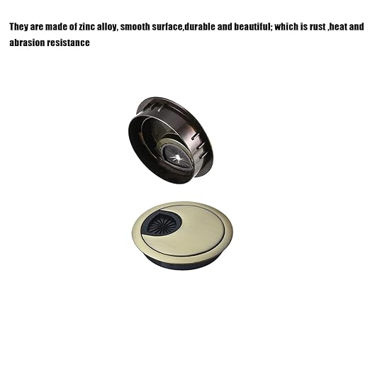 TuTuYa 4PCS Desk Grommet, Bronze Desk Grommet 2Inch Desk Cable Grommet Desk - Image 4