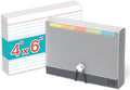 H4D 4x6 Index Card Case with 100 Heavyweight Ruled Index Cards and Dividers by H4D