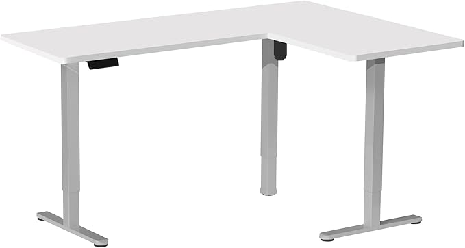 VIVO Electric Corner 63 x 55 inch L-Shaped Standing Desk, Memory Height - Image 9