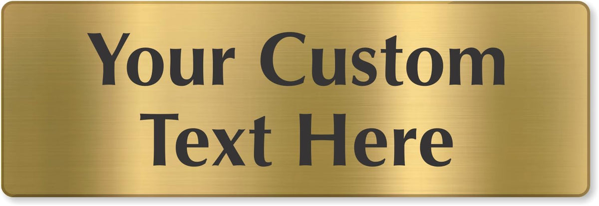 SmartSign Custom Brass Sign