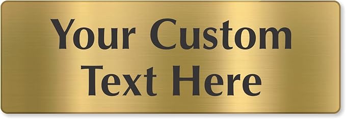 SmartSign Custom Brass Sign by SmartSign