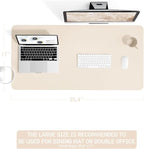 YSAGi Non-Slip Leather Desk Pad, Desk Matt - Image 2