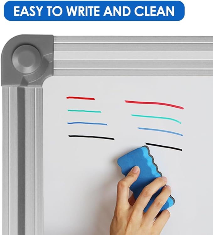 XIWODE 24x36 Inch Magnetic Dry Erase Whiteboard，Silver Aluminum Frame - Image 6