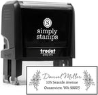 Custom Floral Address Stamp | Choose from 12 Designs | Multiple Ink Color by 904Custom