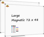 Lockways Dry Erase Board 72 x 48 Inch, Large Magnetic White Board Pack of 2 by Lockways