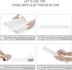 YSAGi Non-Slip Leather Desk Pad, Waterproof Laptop Computer Desk Keyboard Mat - Image 7