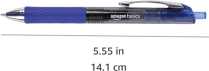 Amazon Basics Gel Pens Fine Point Smooth Writing Pens, Retractable, 12 Pack - Image 6
