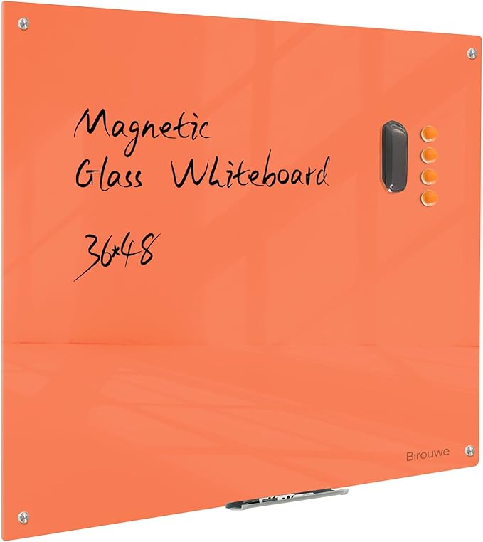 Magnetic Glass Dry Erase Board by Unknown