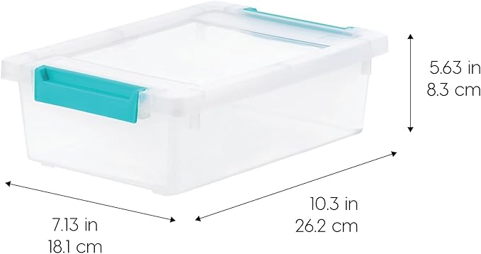 IRIS USA 2 Qt. Plastic Storage Bins Containers - Image 2