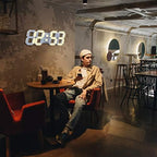 15" large 3d led wall clock rgb neon, package contents