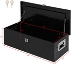 30 inch aluminum truck tool box lockable, 30" shown in use