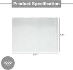 4.5" x 5.5" Clear Packing List Back Side Loading Plain Face Envelopes Pouches - Image 3