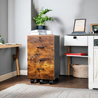 VINGLI 2-Drawer Small Rolling File Cabinet - Image 6