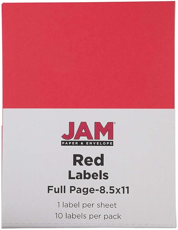 JAM PAPER Full Sheet Shipping Labels - Image 5
