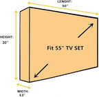 BroilPro Accessories Outdoor 55" TV Set Cover, Scratch Resistant Liner Protect - Image 7