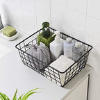 LeleCAT Wire Storage Baskets, Metal Wire Food Storage Organizer Bin Basket - Image 5