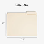 Smead File Folders Letter Sized, 1/3-Cut Tab, Letter Size Manila Folders - Image 2