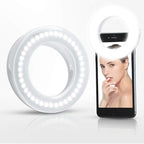 XINBAOHONG Selfie Ring Light Rechargeable Portable Clip-on Selfie Fill Light by XINBAOHONG