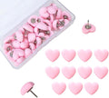 Aoxsie 28pcs Decorative Cute Push Pins Heart Pink Thumbtacks Thumb Tacks by Unknown