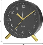 Analog Alarm Clock, 4 inch Super Silent Non Ticking Small Clock - Image 8