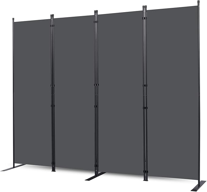 CHOSENM Wall Divider, 4 Panel Room dividers and Folding Privacy Screens by CHOSENM