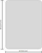 Office Chair Mat for Hardwood Floor, 48”x 36” Vinyl Desk Chair Mat Clear Floor - Image 7